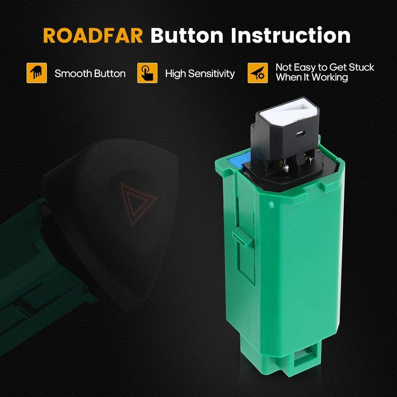 ROADFAR OE 10359036 Front Hazard Warning Switch fits for Chevrolet Corvette 1997-2004 - Image 3